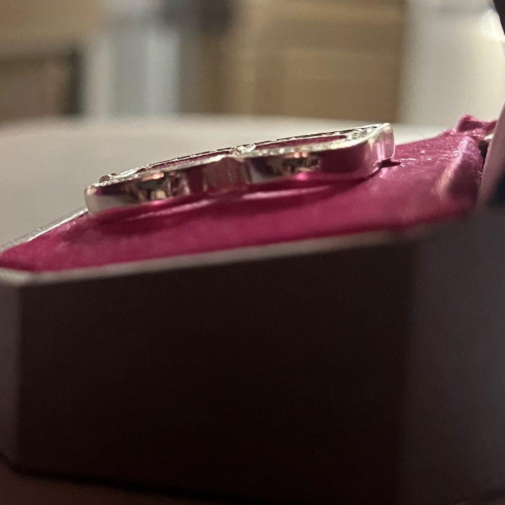 Dillard’s Initial B Silver And Crystal Brooch - image 3